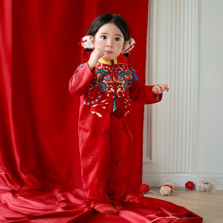 Dragon Light and Color Long Sleeve Romper