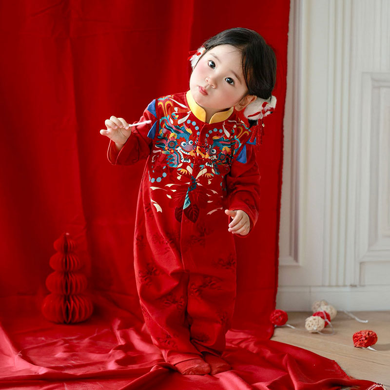 Dragon Light and Color Long Sleeve Romper
