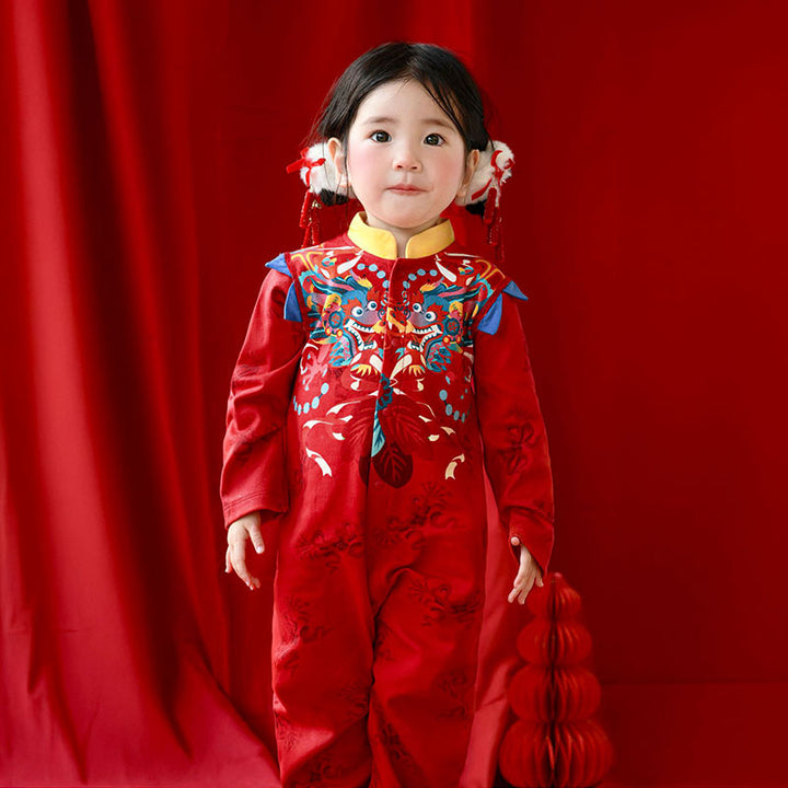 Dragon Light and Color Long Sleeve Romper