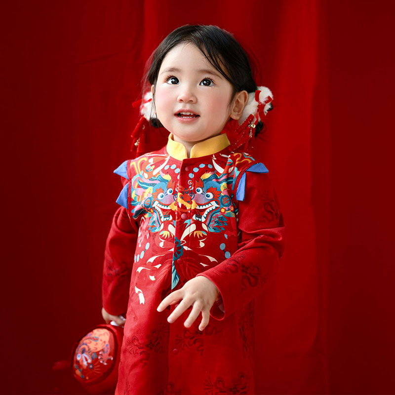 Dragon Light and Color Long Sleeve Romper