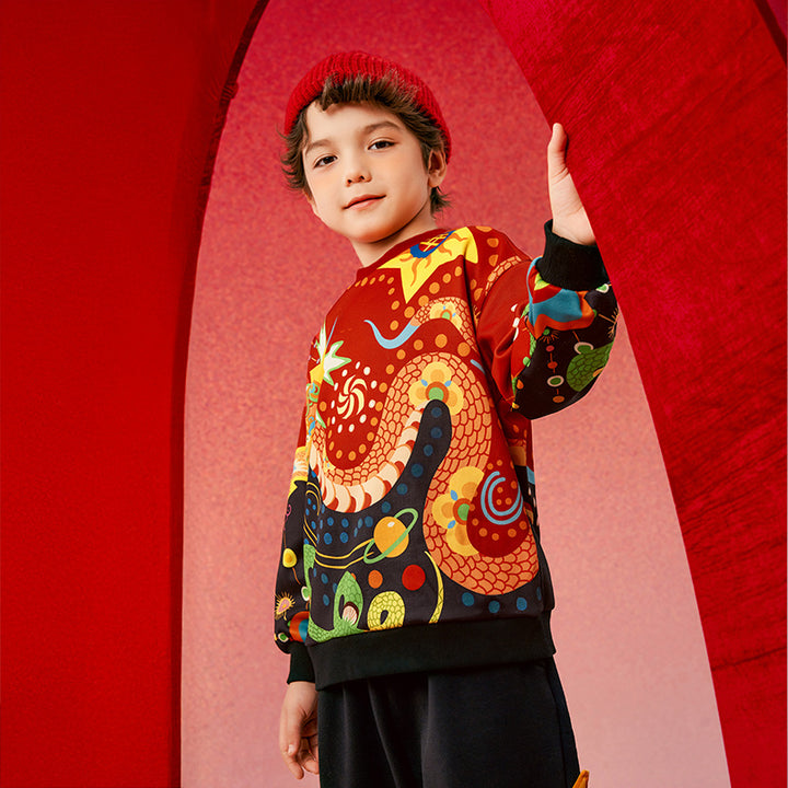 Joyful Thunder Snake Fleece Sweat