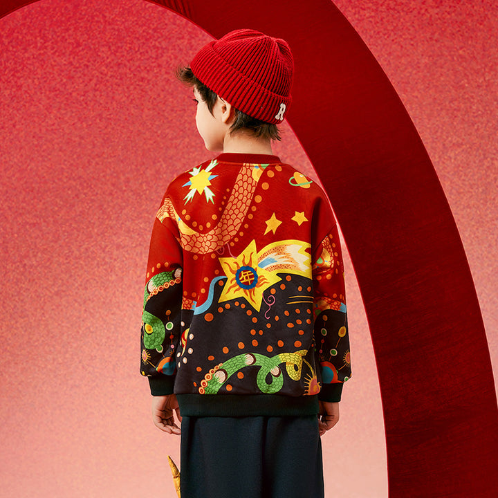 Joyful Thunder Snake Fleece Sweat