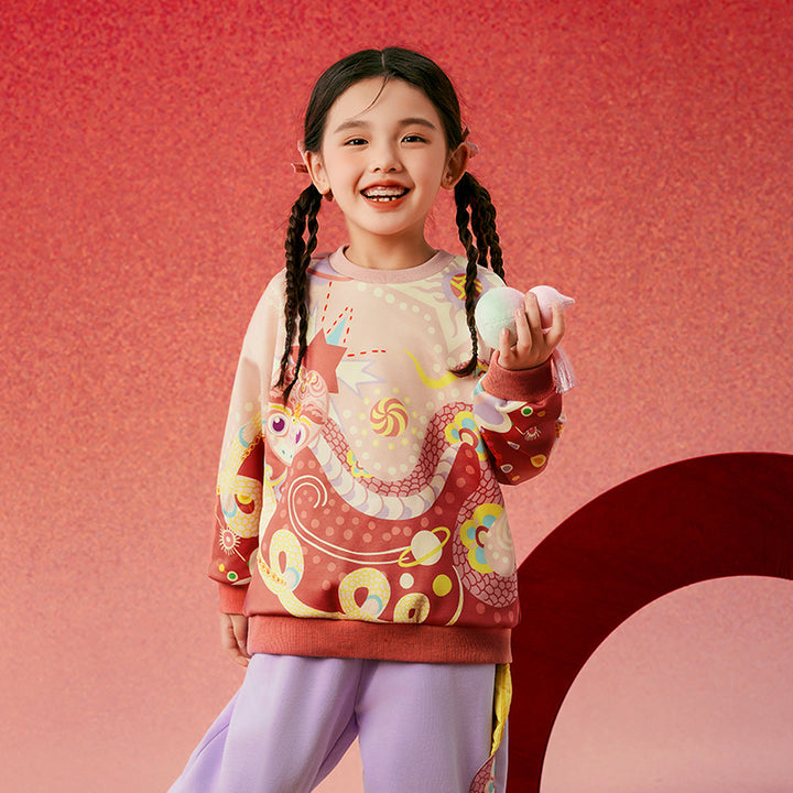 Joyful Thunder Snake Fleece Sweat
