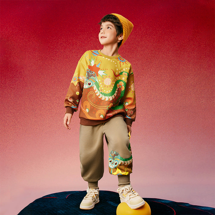 Joyful Thunder Snake Fleece Sweat