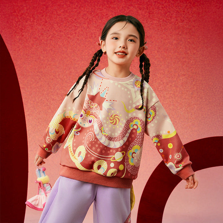 Joyful Thunder Snake Fleece Sweat