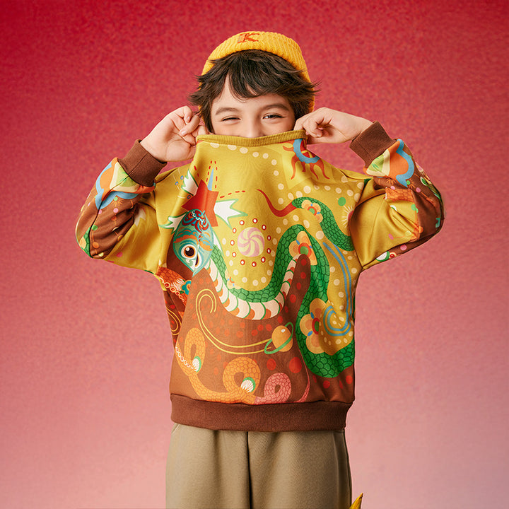 Joyful Thunder Snake Fleece Sweat