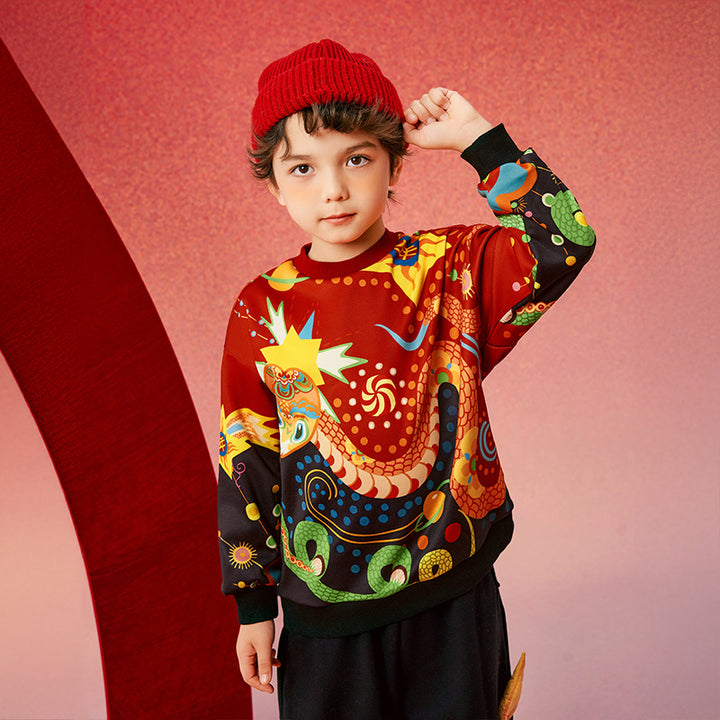 Joyful Thunder Snake Fleece Sweat