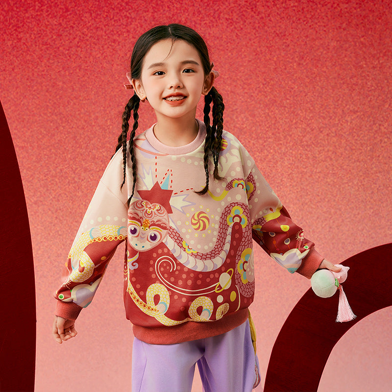 Joyful Thunder Snake Fleece Sweat