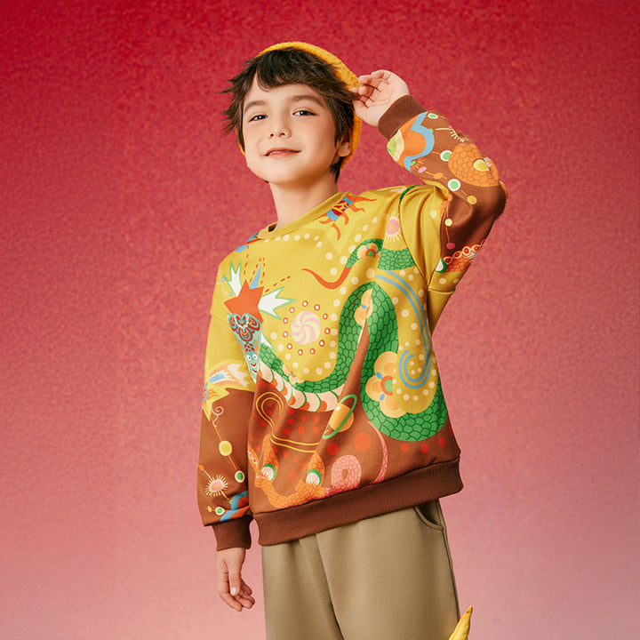 Joyful Thunder Snake Fleece Sweat