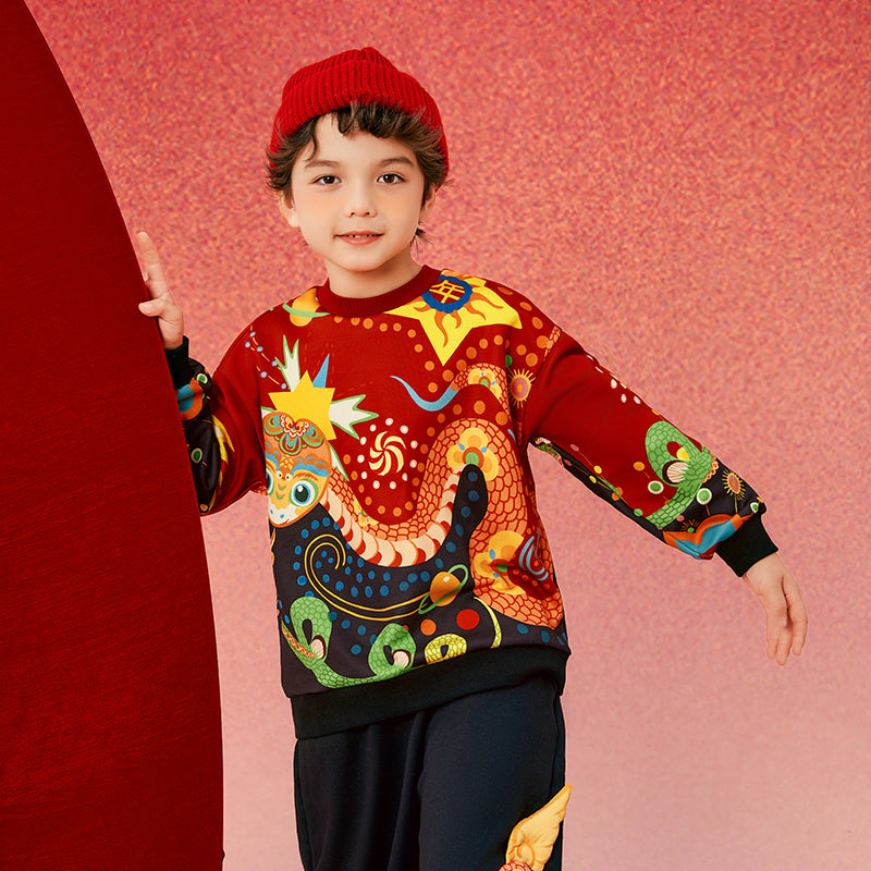 Joyful Thunder Snake Fleece Sweat