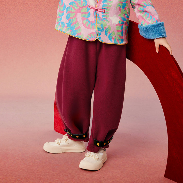 Fortune Snake Casual Fleece Pants