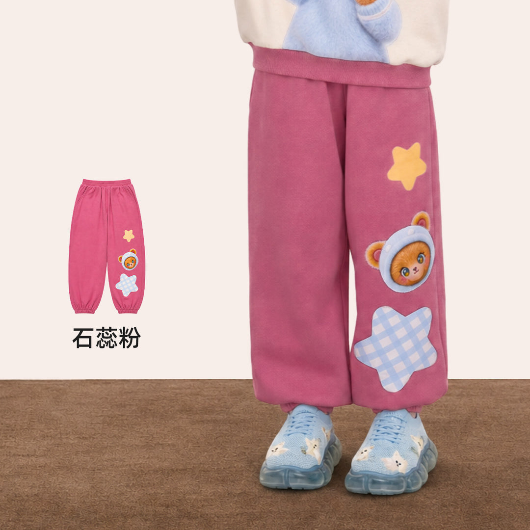 Apple Forest Terry Jogger Pants 苹果森林卫裤长裤 – Pink 石蕊粉