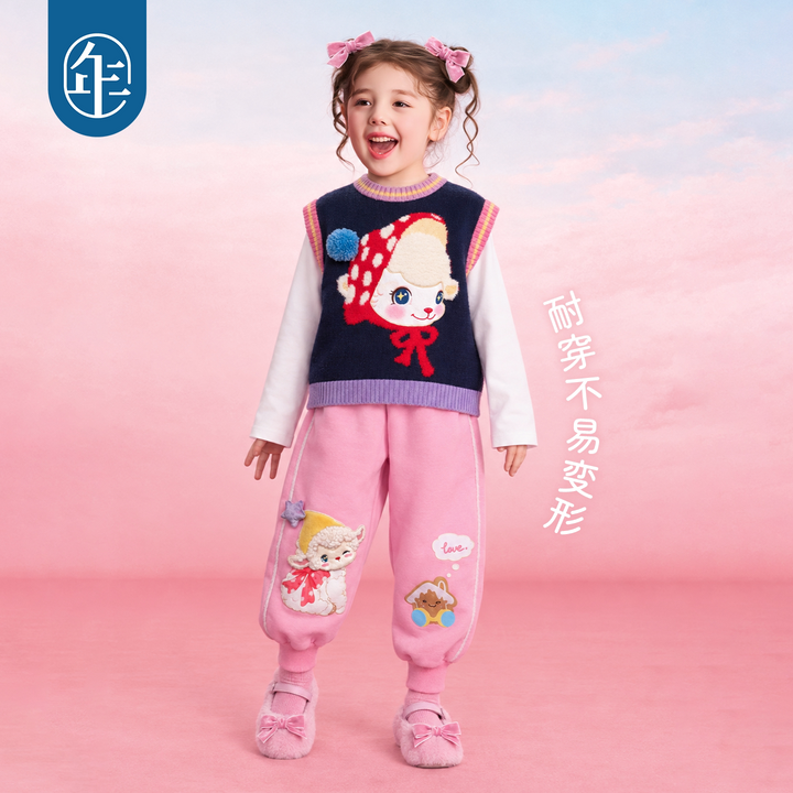 Fluffy Lamb Knit Sweater Vest 真羊气针织背心