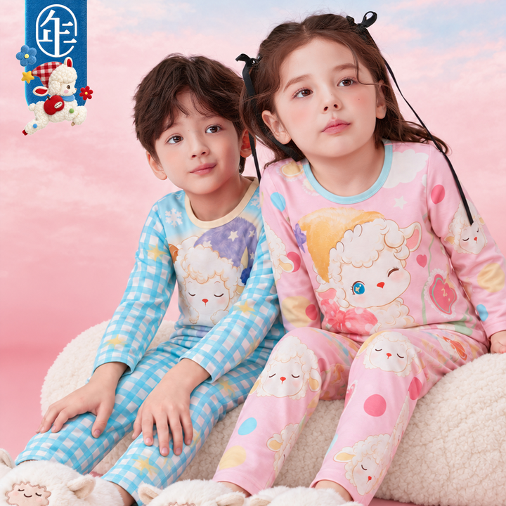Sleepy Lamb Cotton Pajama Set 小羊纯棉家居服套装