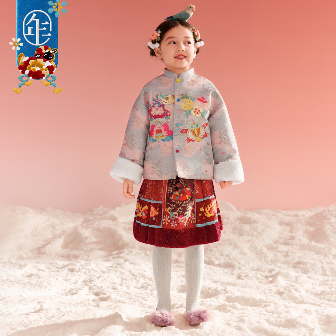 Floral Embroidered Padded Tang Jacket 刺绣加绒唐装棉服