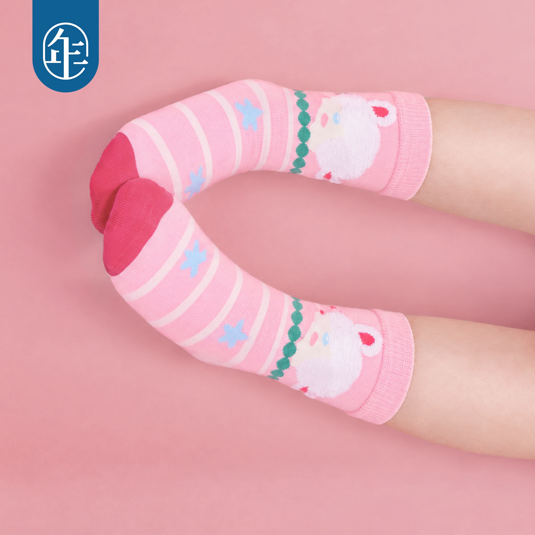 Lucky Lamb Mid-Calf Socks 真羊气撞色中筒袜