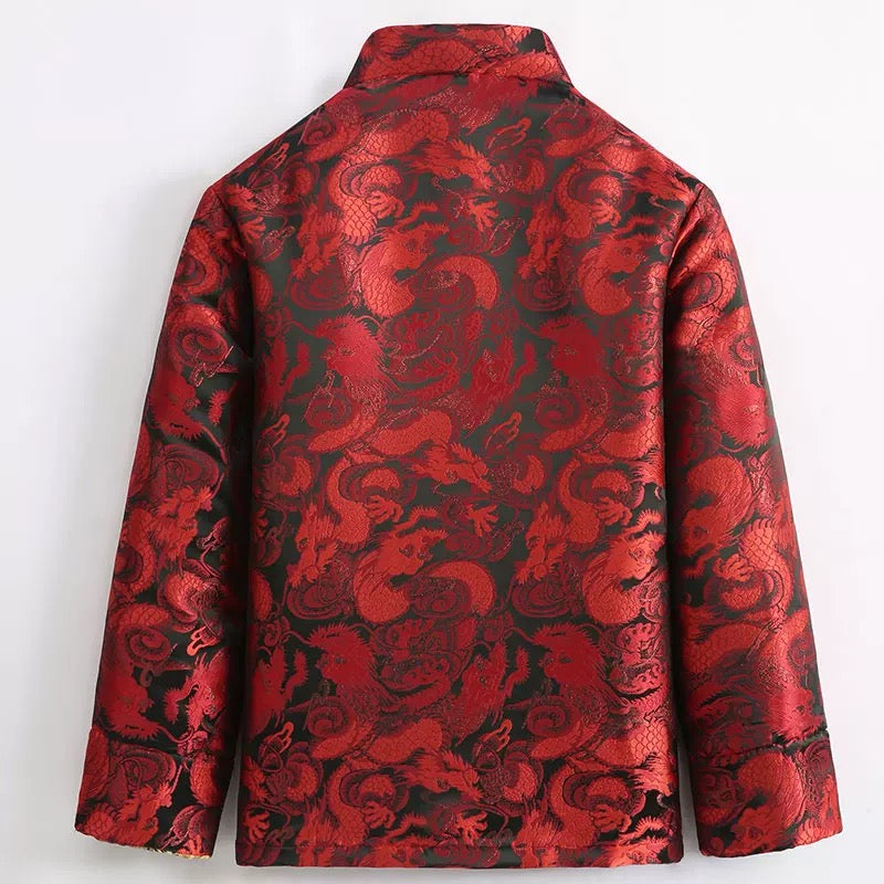 XS168921提花 Jacquard Red Dragon