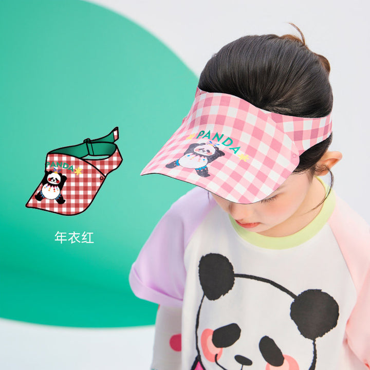Panda Sun Hat 活力盼达遮阳帽 – Red 年衣红