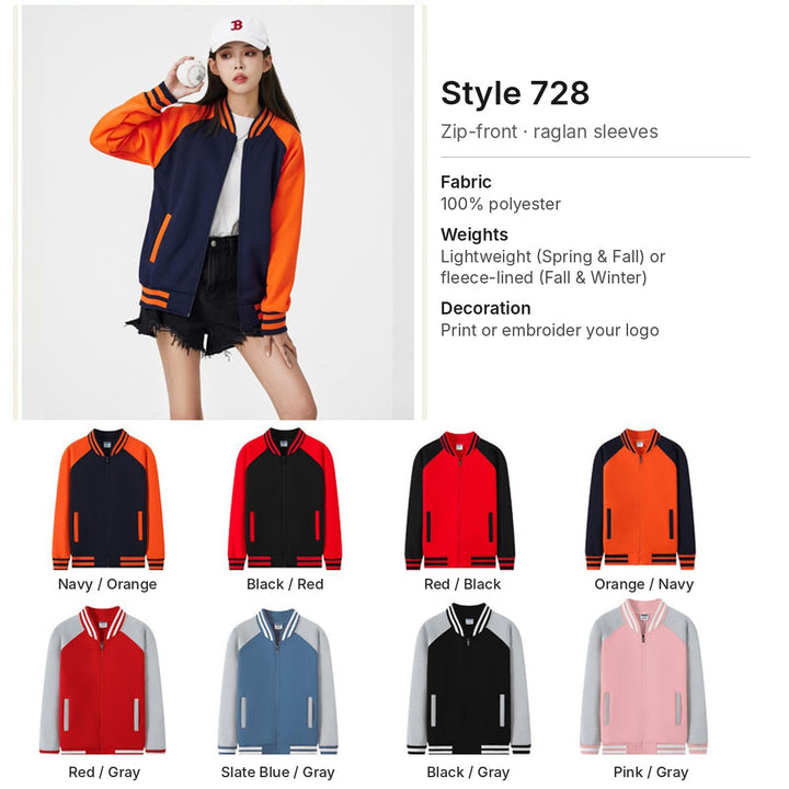 Custom baseball jacket