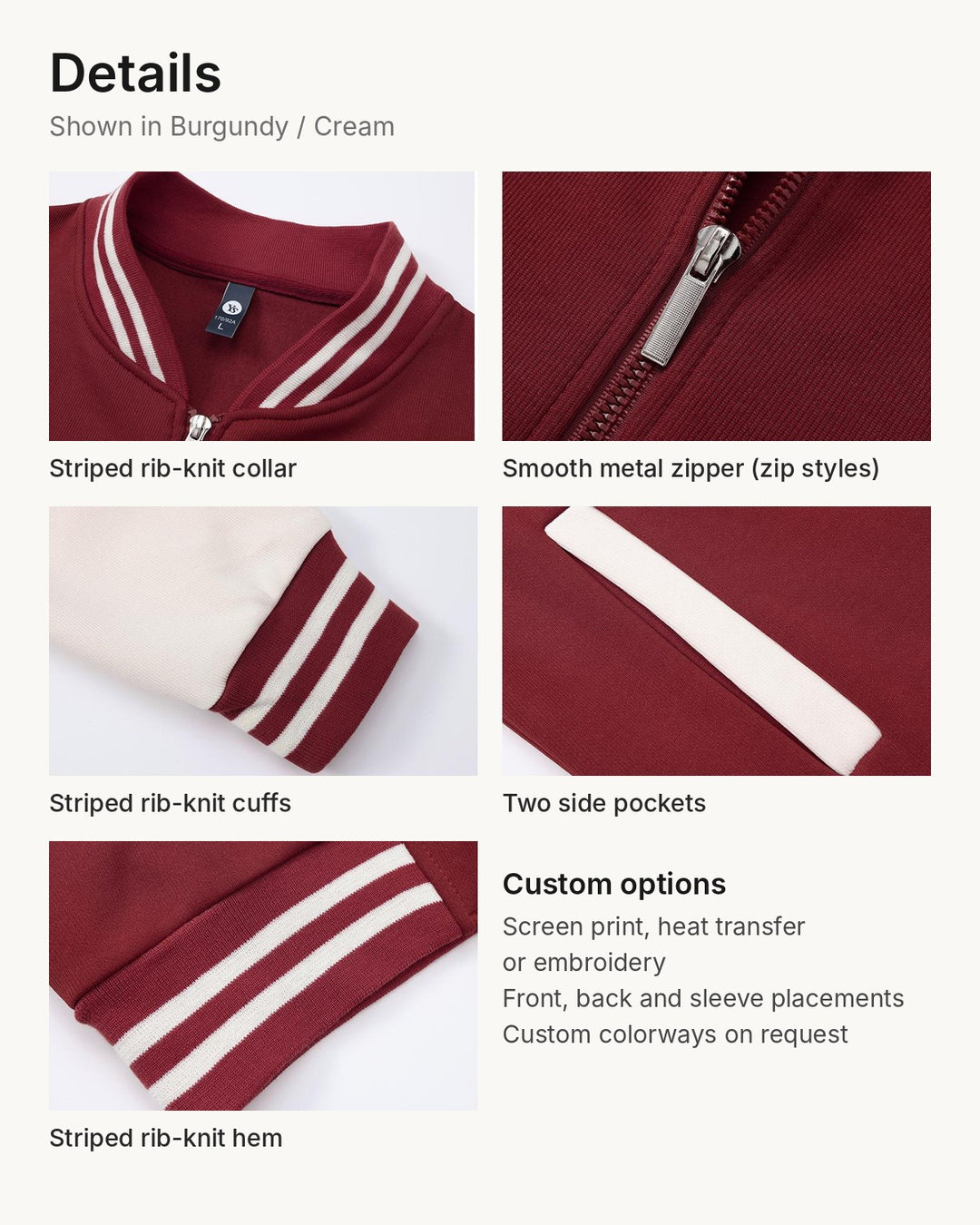 Custom baseball jacket