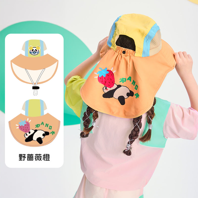 Panda UV Sun Hat 活力盼达防晒帽 – Wild Rose Orange 野蔷薇橙