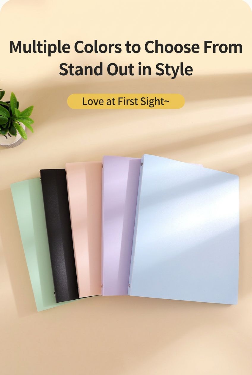 Binder color options in English