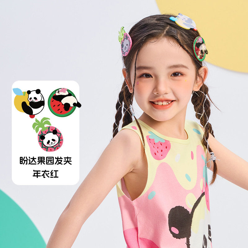 Panda Orchard Hair Clip 盼达果园发夹 – Red 年衣红