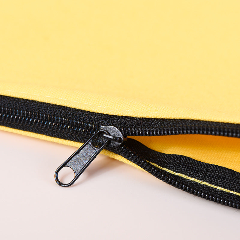 Custom canvas zipper pouch