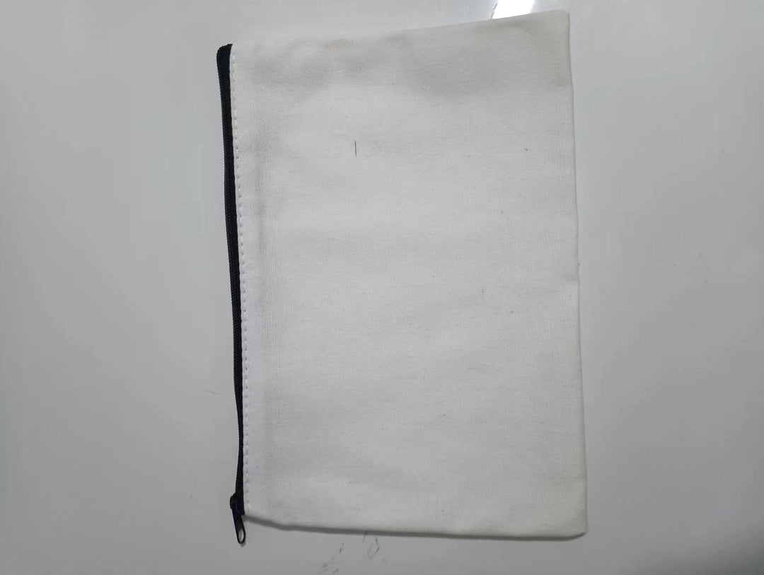 Custom canvas zipper pouch