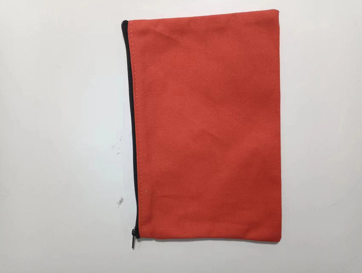 Custom canvas zipper pouch