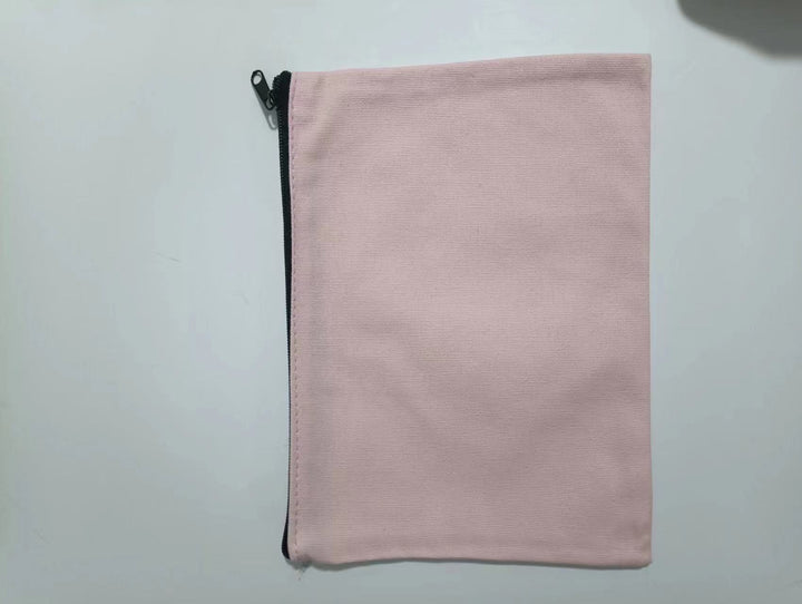 Custom canvas zipper pouch