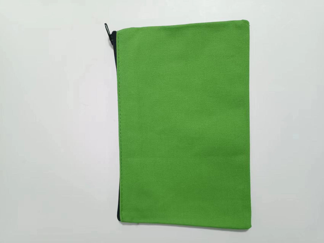 Custom canvas zipper pouch