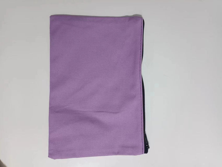 Custom canvas zipper pouch