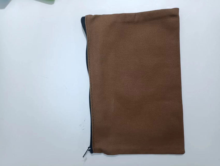 Custom canvas zipper pouch