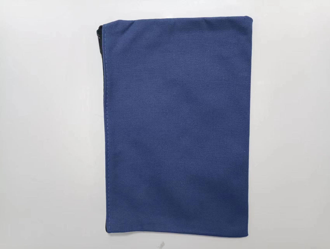 Custom canvas zipper pouch