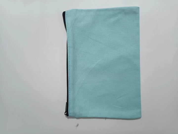 Custom canvas zipper pouch