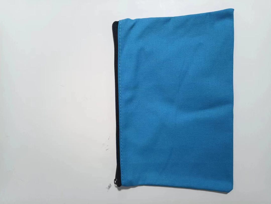Custom canvas zipper pouch