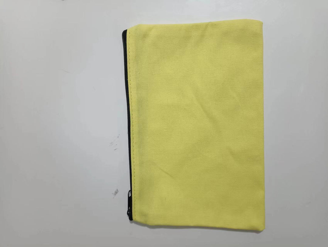 Custom canvas zipper pouch