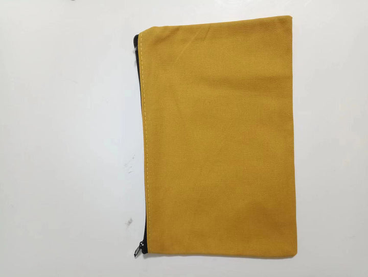 Custom canvas zipper pouch