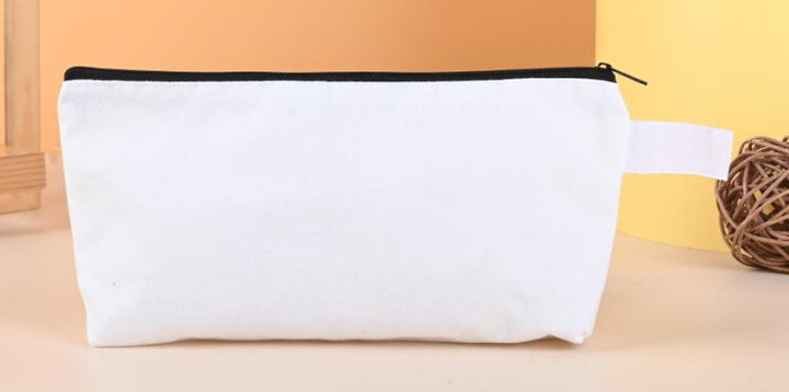 Custom canvas zipper pouch