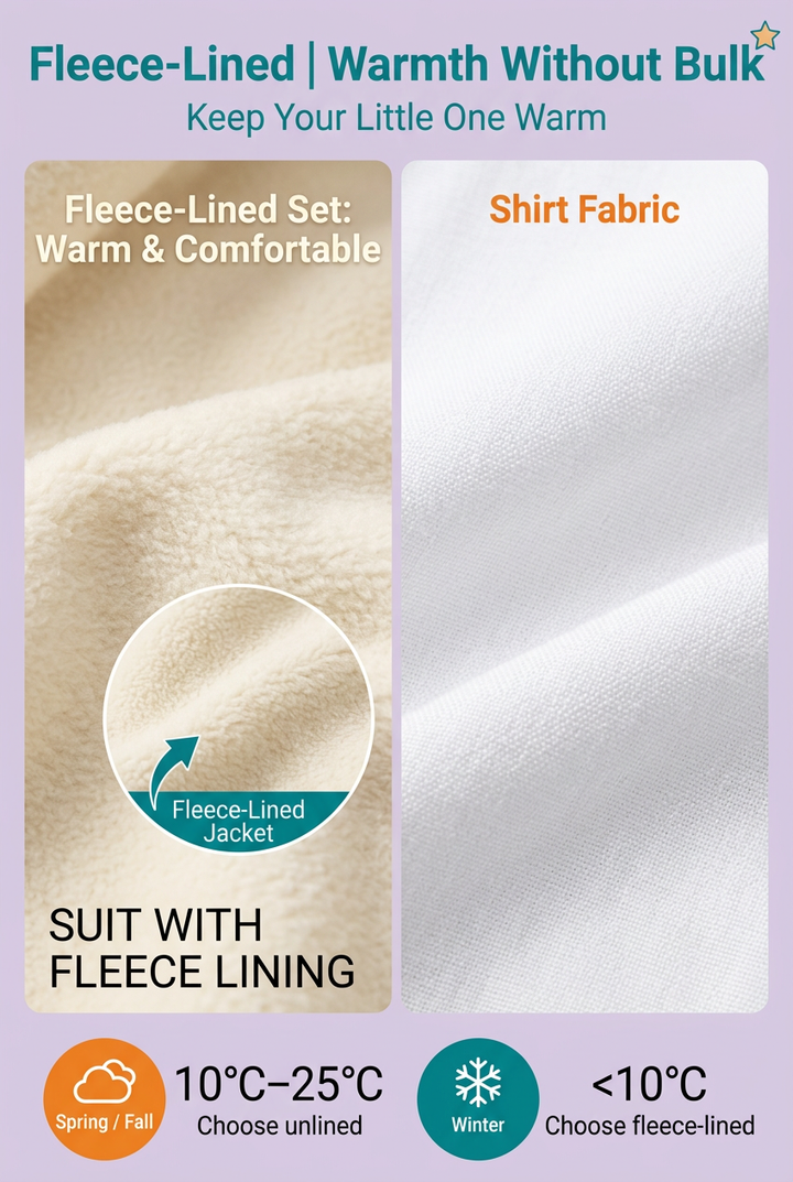 English fleece lining details