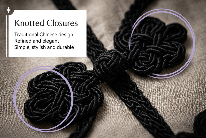 English knotted closure details