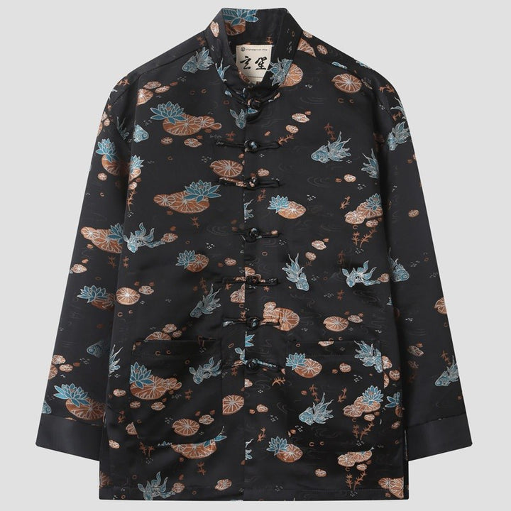 Lotus Pond Koi Tang Jacket 荷塘锦鲤唐装外套 – product photo