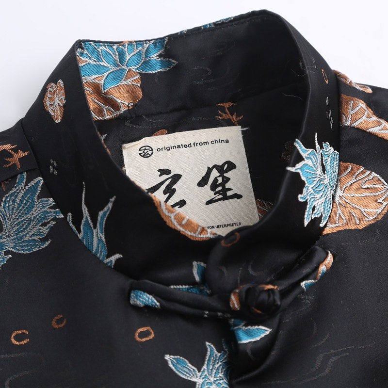Lotus Pond Koi Tang Jacket 荷塘锦鲤唐装外套 – product photo