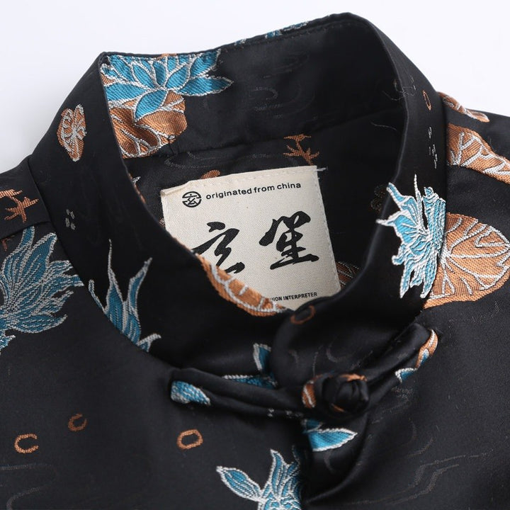Lotus Pond Koi Tang Jacket 荷塘锦鲤唐装外套 – product photo