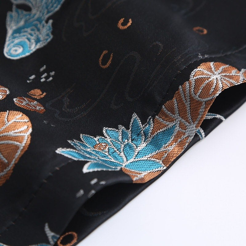 Lotus Pond Koi Tang Jacket 荷塘锦鲤唐装外套 – product photo