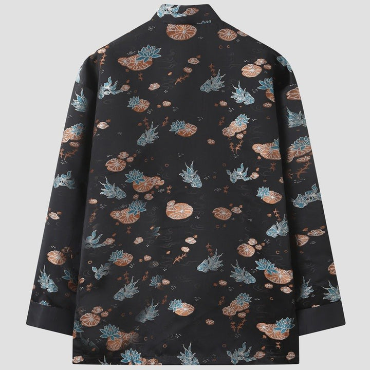Lotus Pond Koi Tang Jacket 荷塘锦鲤唐装外套 – product photo