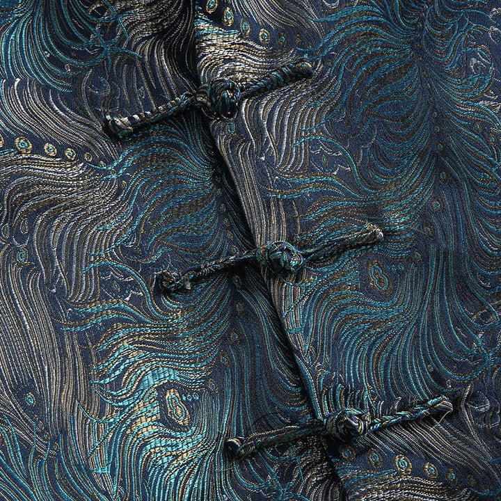 Peacock Feather Tang Jacket 孔雀翎唐装外套 – product photo
