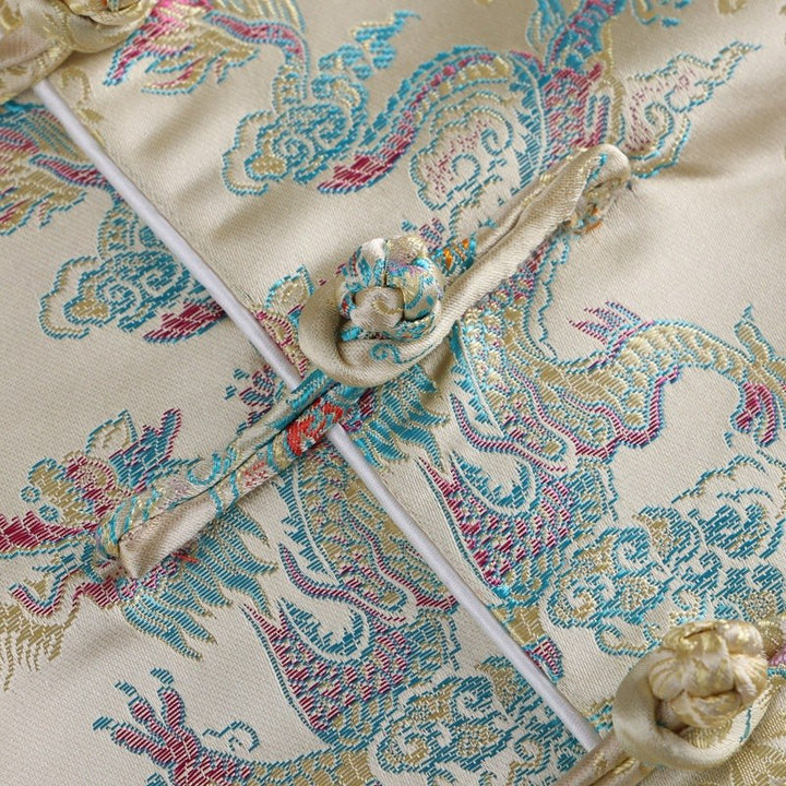 Five-Colour Dragon Jacquard Tang Jacket 五彩祥龙提花唐装外套 – product photo