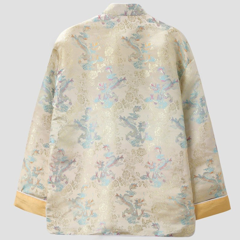 Five-Colour Dragon Jacquard Tang Jacket 五彩祥龙提花唐装外套 – product photo